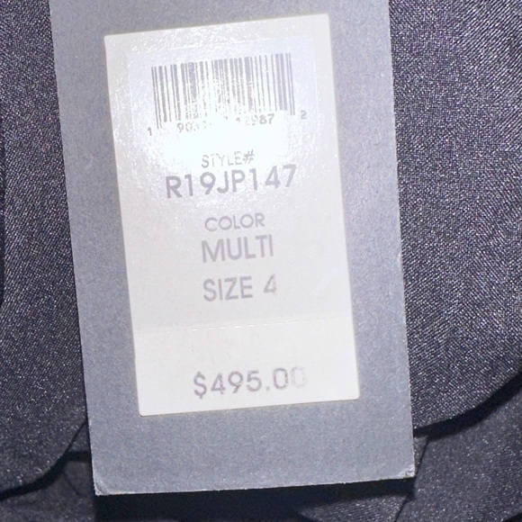 Rachel Zoe Silk Size 4 Black and Red Floral Print Jumpsuit Wide Leg Ruffled - Picture 12 of 14